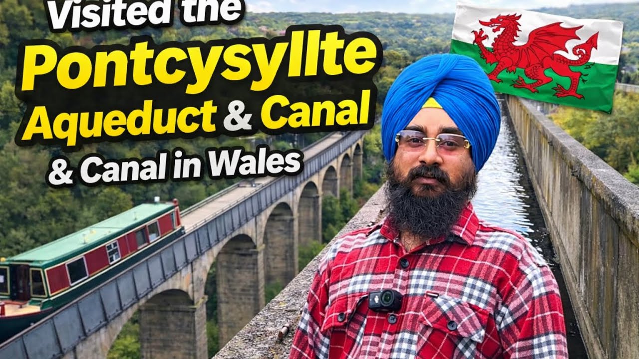 Visiting World’s Highest Canal Aqueduct | Pontcysllte Canal | Wales #veg_wanderer 