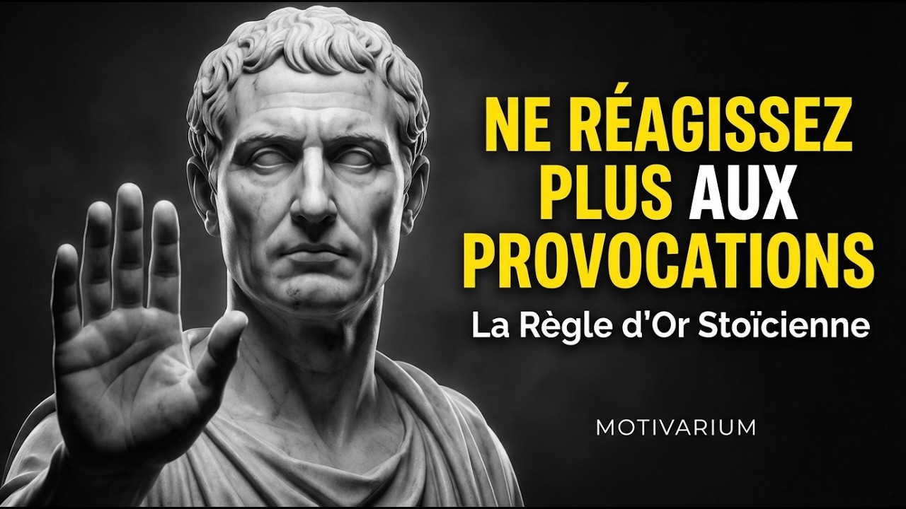 NE RÉAGISSEZ PLUS AUX PROVOCATIONS |  La Règle d'Or Stoïcienne