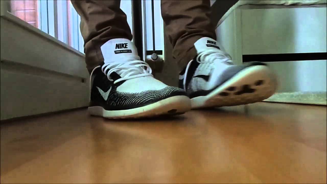 Nike Free Flyknit 4.0 Black / White On-feet review