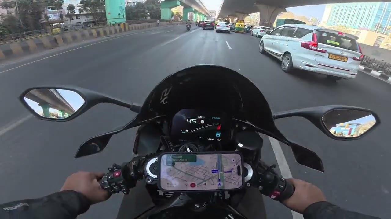 12Feb2026 - BMW S1K Bangalore Biker - DavengereRide - Return - 6 - Towards Home And Battery Dies