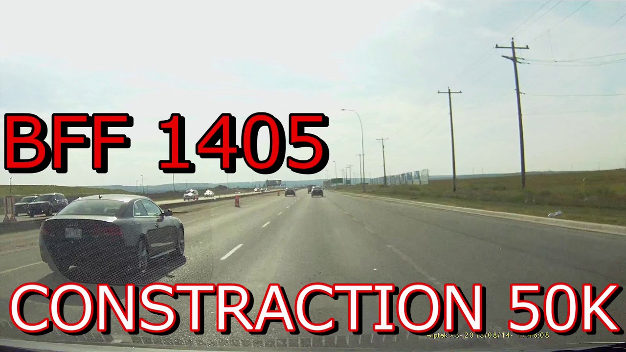 DASHCAM DANGEROUS DRIVER IN CANADA - BFF 1405 SPEEDING