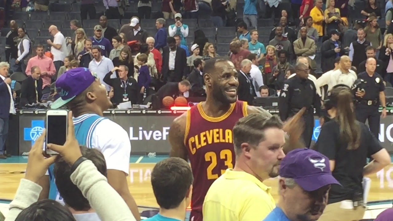 LeBron & Cam Newton Talk after Game (2016 Cavs championship and Panthers 15 -1 season)