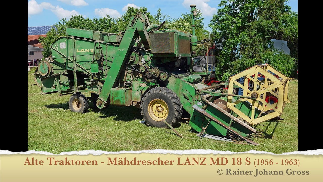 Alte Traktoren - Mähdrescher LANZ MD 18 S (1956 - 1963)