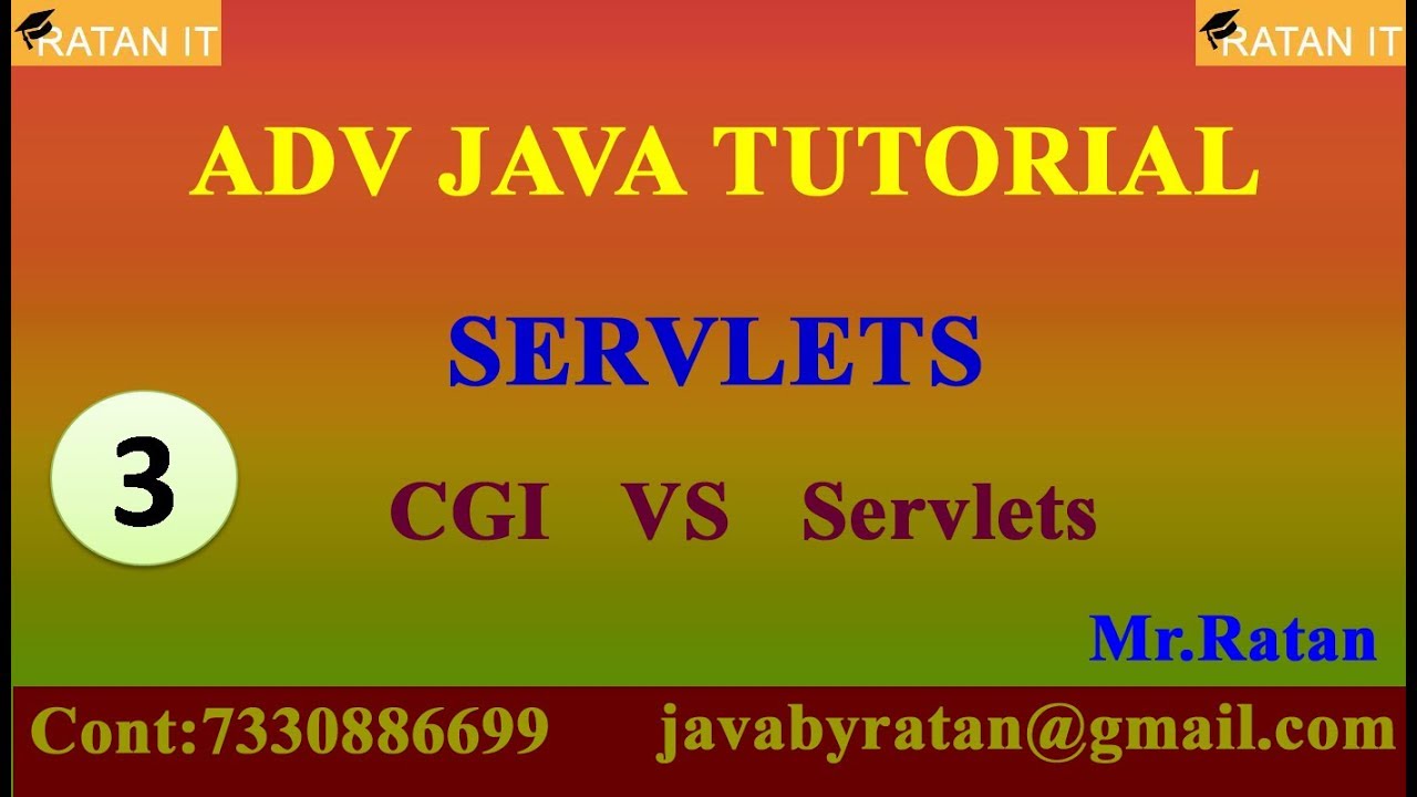 ADV JAVA Tutorial || video-3 || Servlets || CGI Vs. Servlets || By Ratan