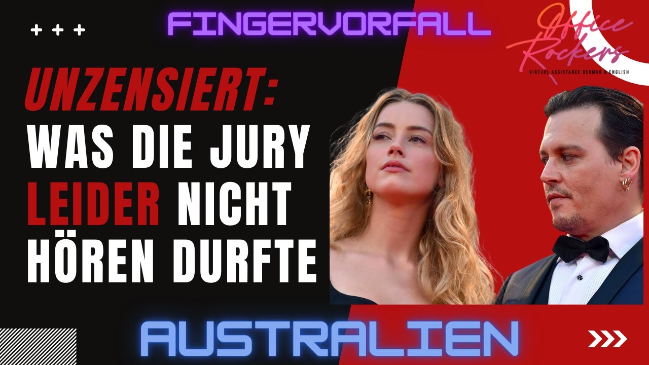 Was die JURY nicht hören durfte - Johnny Depp vs Amber Heard Prozess