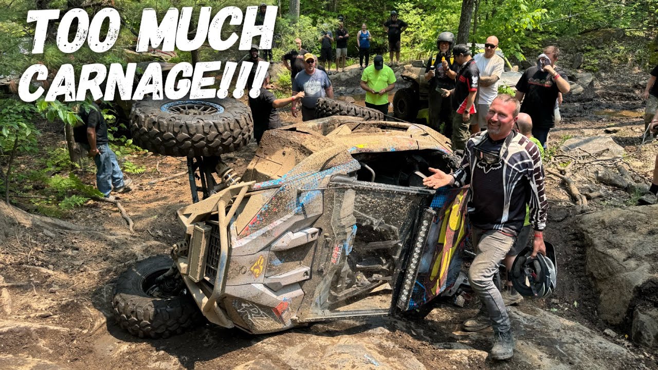 ￼Pure Destruction Going Up Greens Mountain! 50 SxS Attempt The Climb