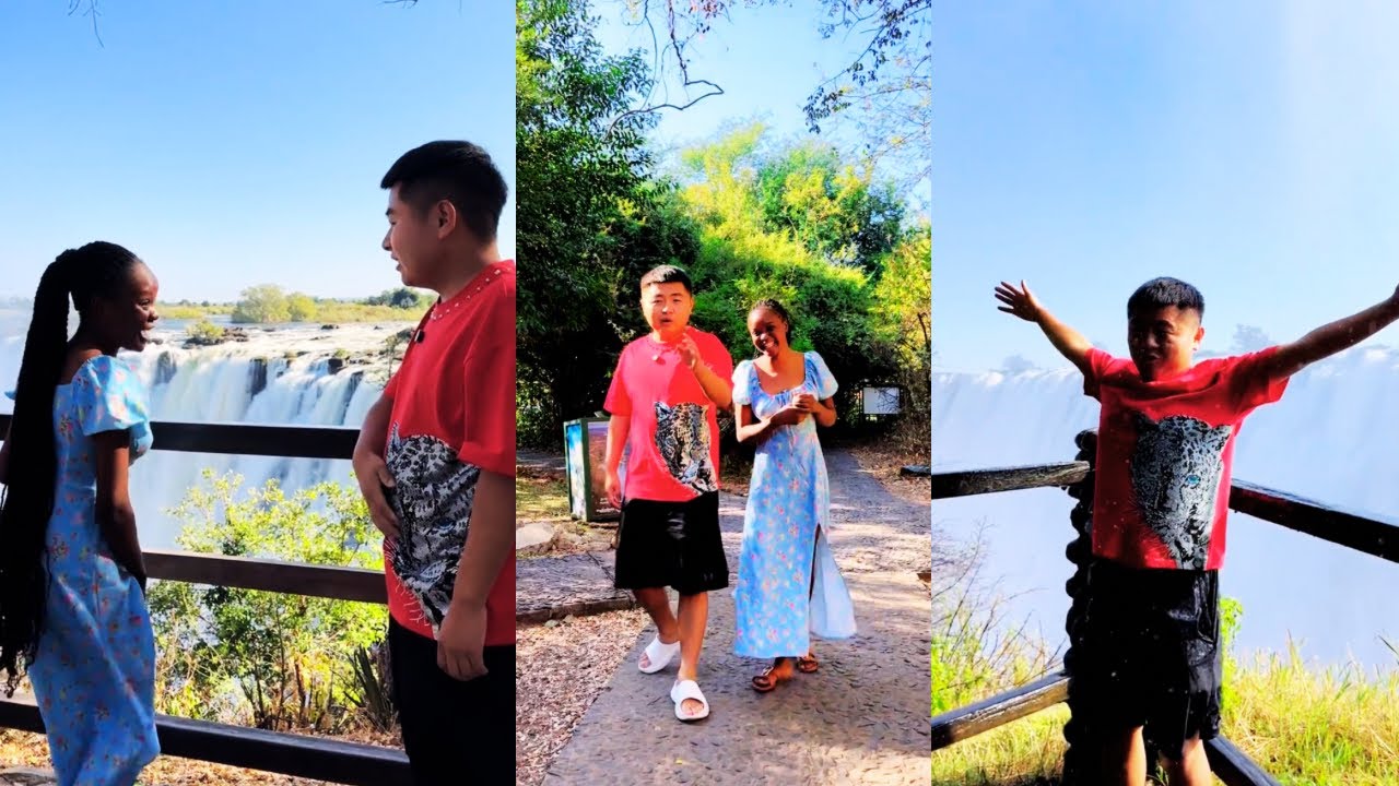 Hai takes Aihai to visit the waterfalls in Leviston