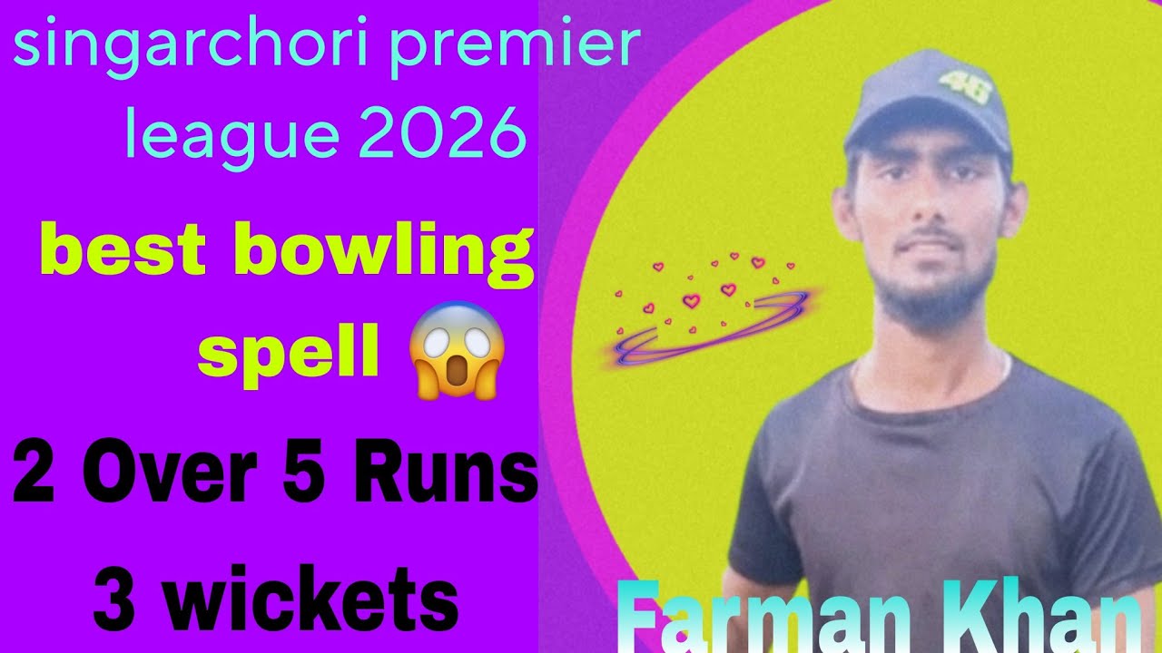 Farman khan best bowling spell in tennis ball cricket | singarchori premier league 2026 | #cricket 