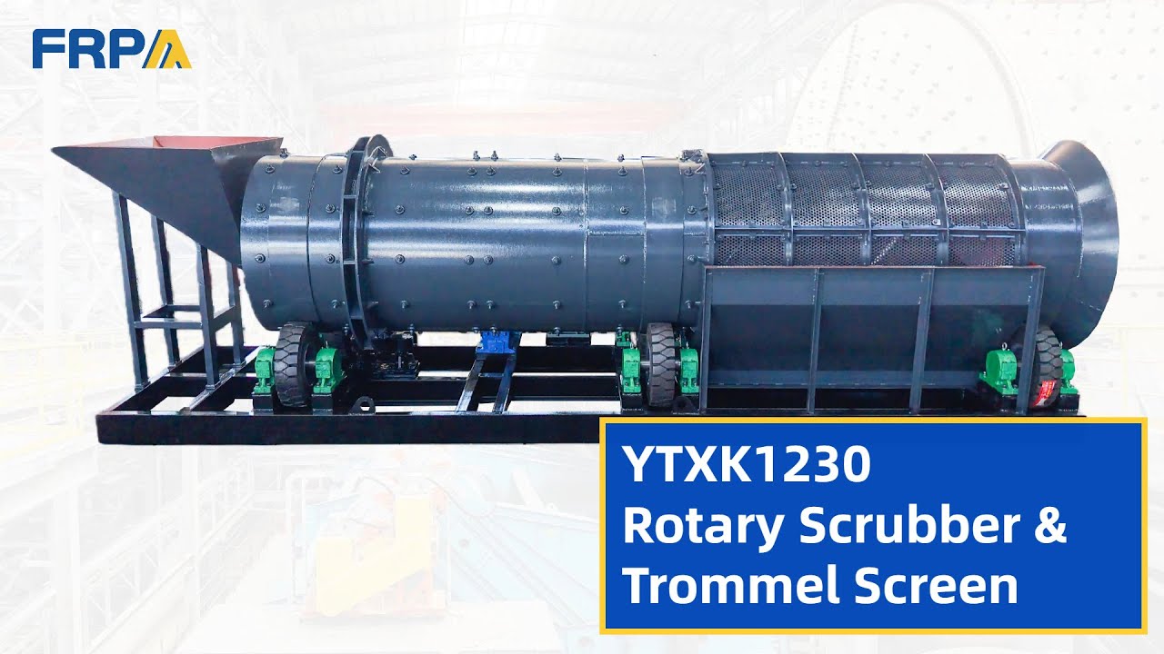 YTXK1230 Rotary scrubber / Trommel Scrubber for Gold Washing
