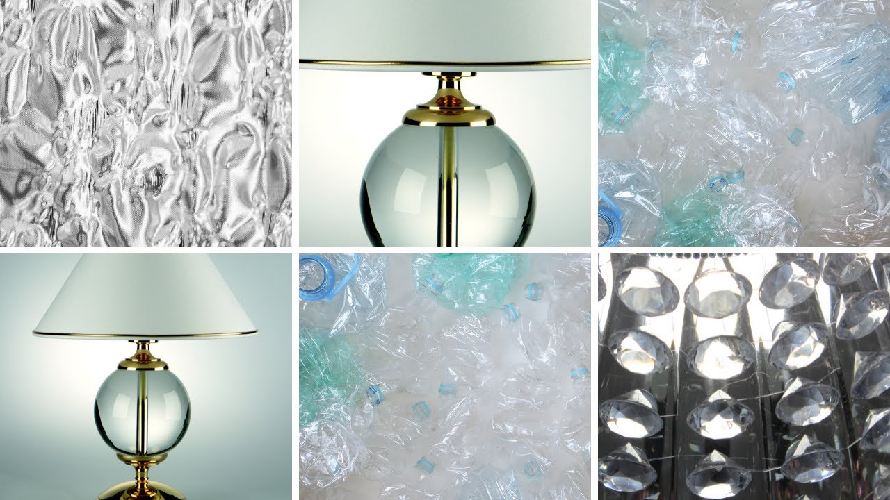 Dollar Tree DIY Glam Lamp From Plastic Bottle|| Glam Trash to Treasure DIY
