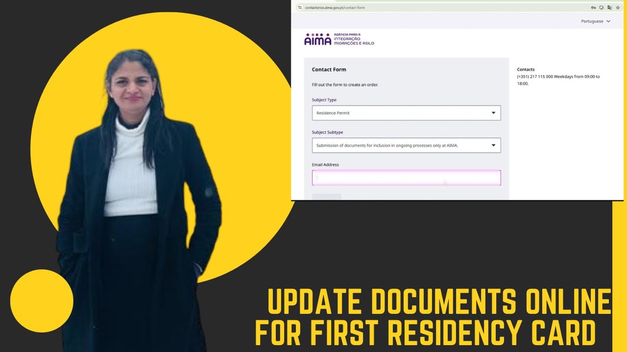 How  Can Update / Submit Documents in AIMA for First Redidency Card in Portugal Online 