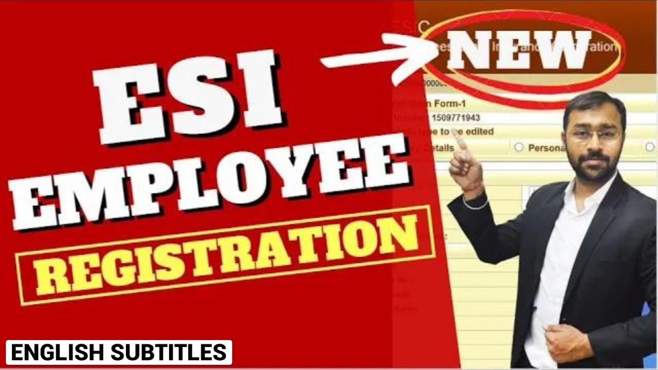 ESI New Employee Registration Process Online | ESIC Rules | LLA