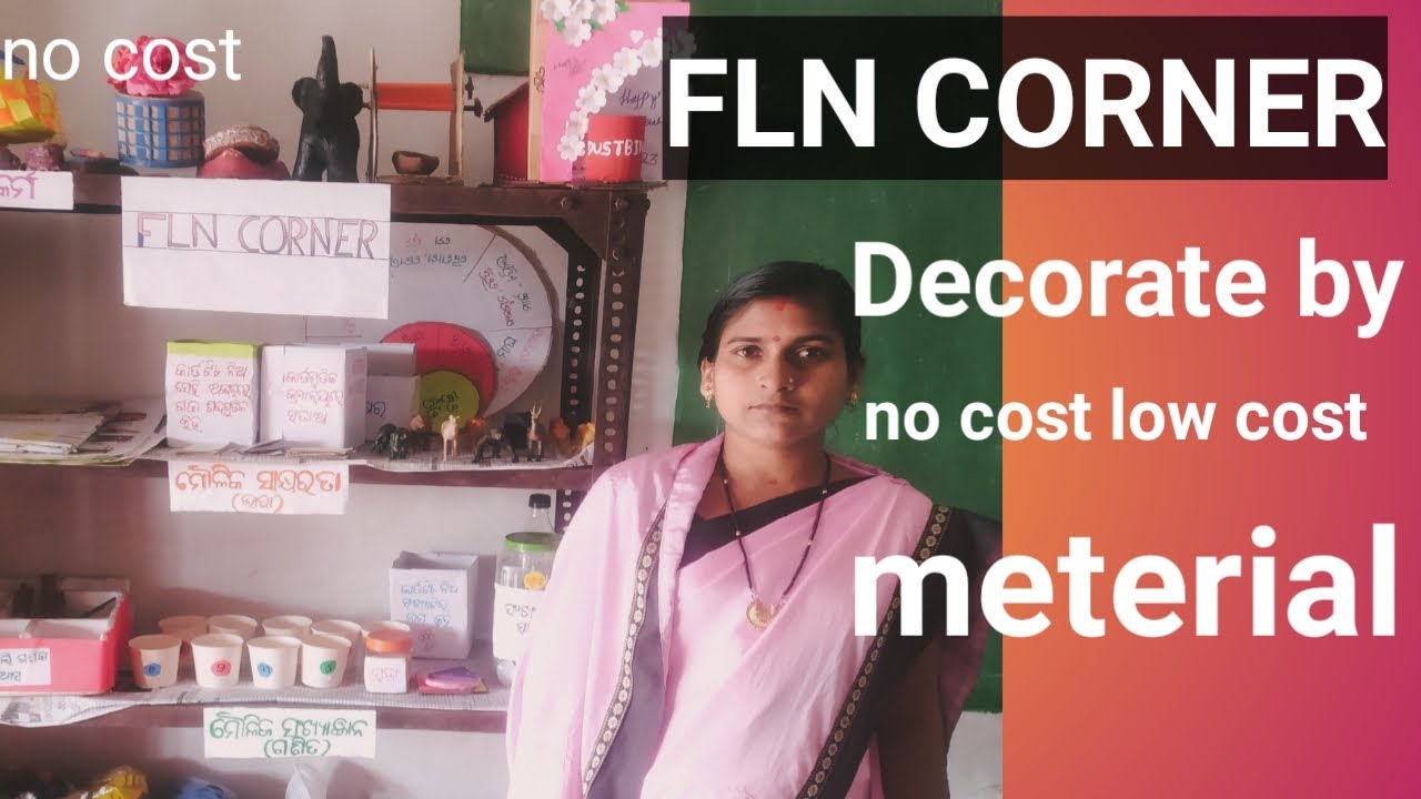 FLN CORNER DECORATE IDIA.No cost low cost meterial use in FLN CORNER