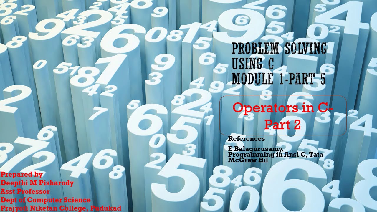 Problem Solving Using C  Operators Part 2 (Language- Malayalam)