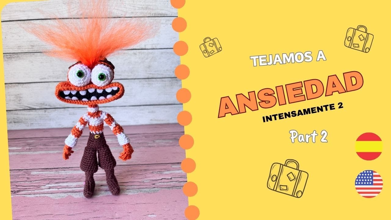 ANSIEDAD | INTENSAMENTE 2 | PART2 | PASO A PASO A CROCHET | SUB ENG | BY KARI_AMIGURUMIS