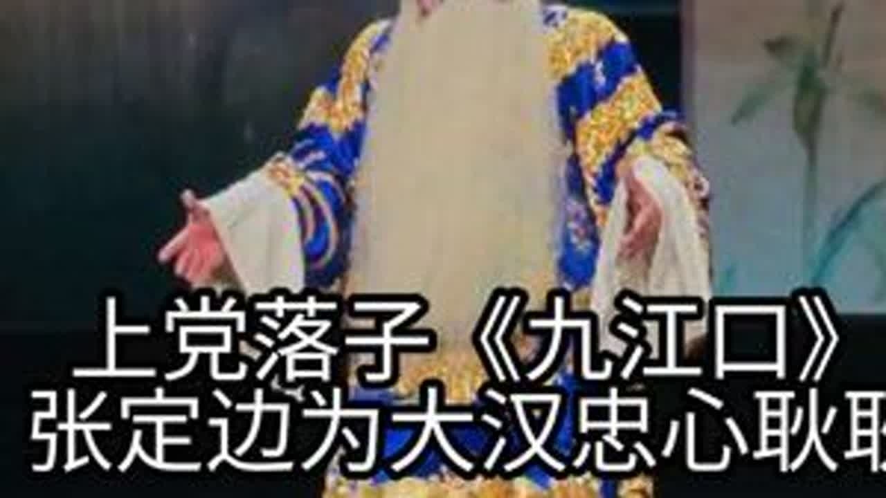 上党落子《九江口》张定边为大汉忠心耿耿长治市上党落子剧团  苏旭斌 饰演 张定边