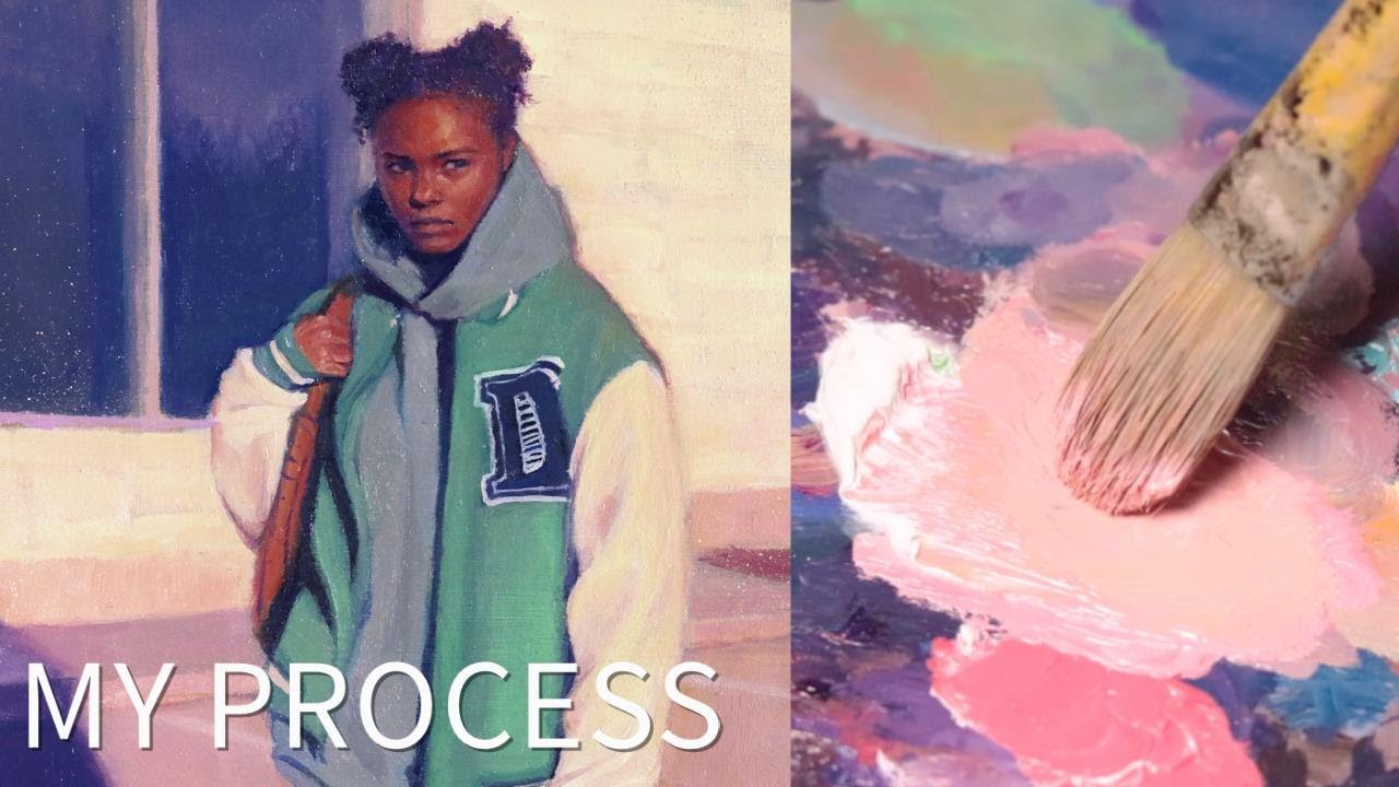 EXPLAINING MY OIL PAINTING PROCESS || 