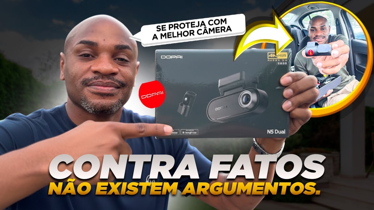 🎥CÂMERA VEICULAR, DDPAI N5 DUAL 2026, ELA VAI TE SALVAR DOS PASSAGEIROS MENTIROSOS !