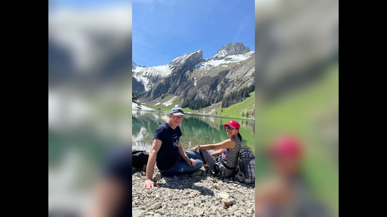 SwissPinoy @Seealpsee in canton Appenzell Innerrhoden, Switzerland.