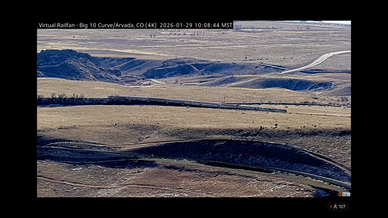 California Zephyr #5 going around big 10 curve with me on it