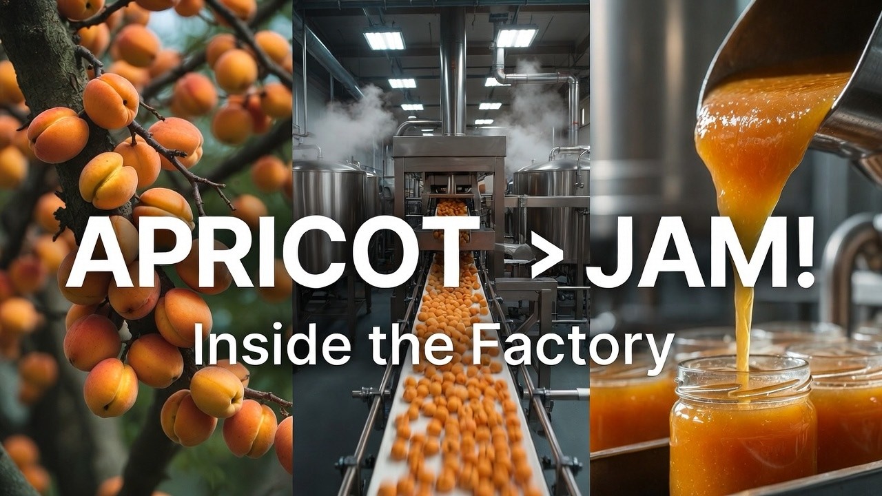 From Orchard to Jam! Inside a High-Energy Apricot Processing Factory