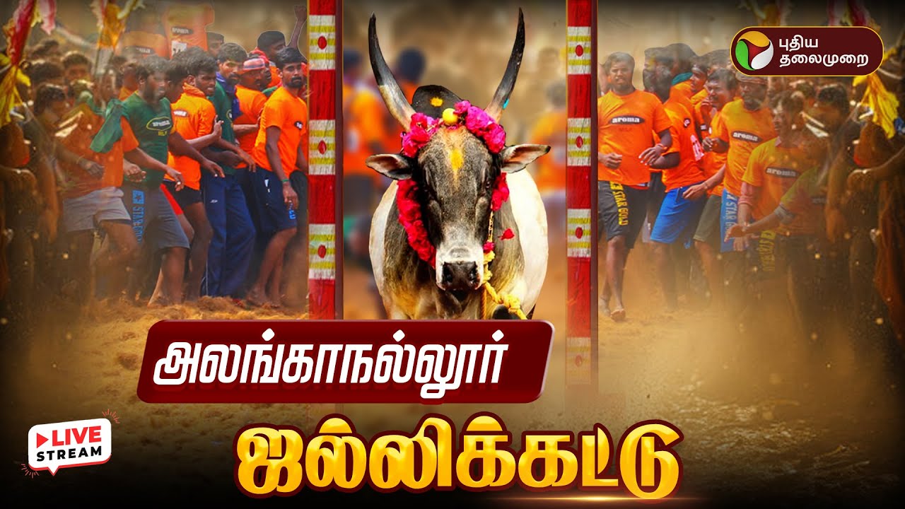 Alanganallur Jallikattu 2026 🔴LIVE  | அலங்காநல்லூர் ஜல்லிக்கட்டு - தொடர் நேரலை | Madurai Jallikattu