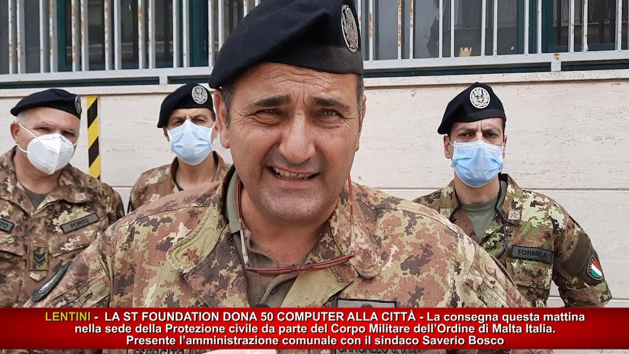 Lentini, La St Foundation dona 50 computer alla città