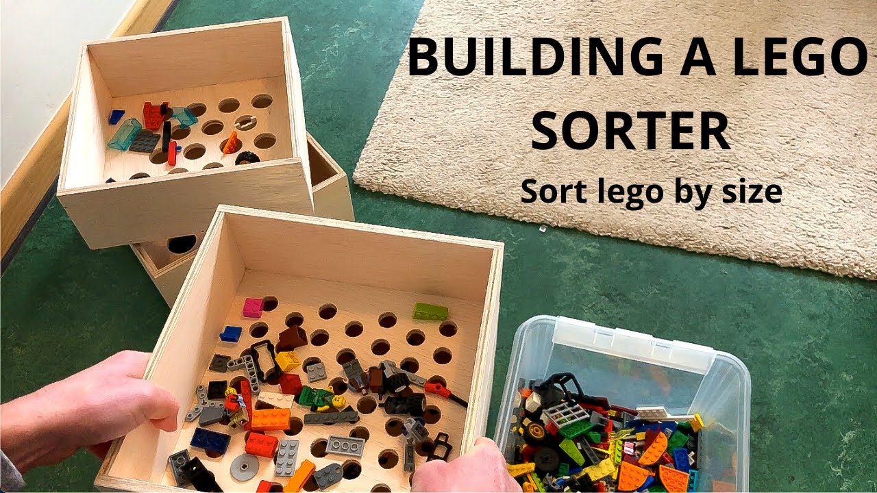 Building a Lego sorter to sort lego by size.