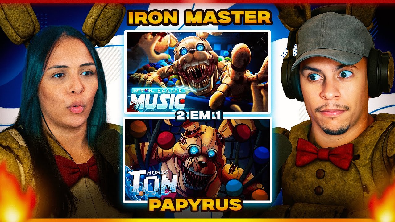 2 EM 1 PAPYRUS DA BATATA + IRON MASTER: (FNAF : Into The Pit) | [Casal Jounin React]🔥