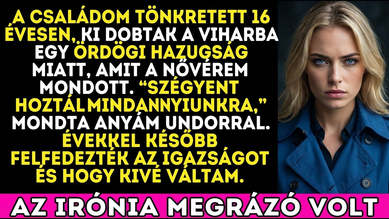 A szüleim elhitték a húgom hazugságát és kirúgtak. Évekkel később rájöttek, ki lett belőlem.