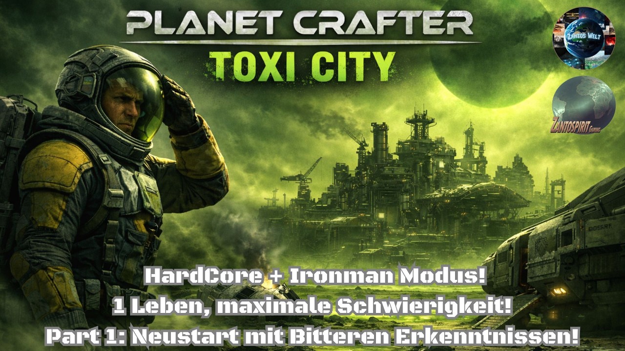 Planet Crafter! Hardcore + Ironman Modus! Maximal Schwierigkeit! Ab nach Toxicity! 🌏🔥 Part 1!