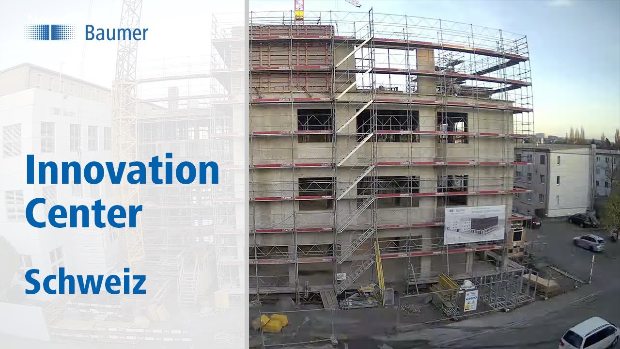 Baumer | Innovation Center Schweiz | Zeitraffer Erstellung Rohbau