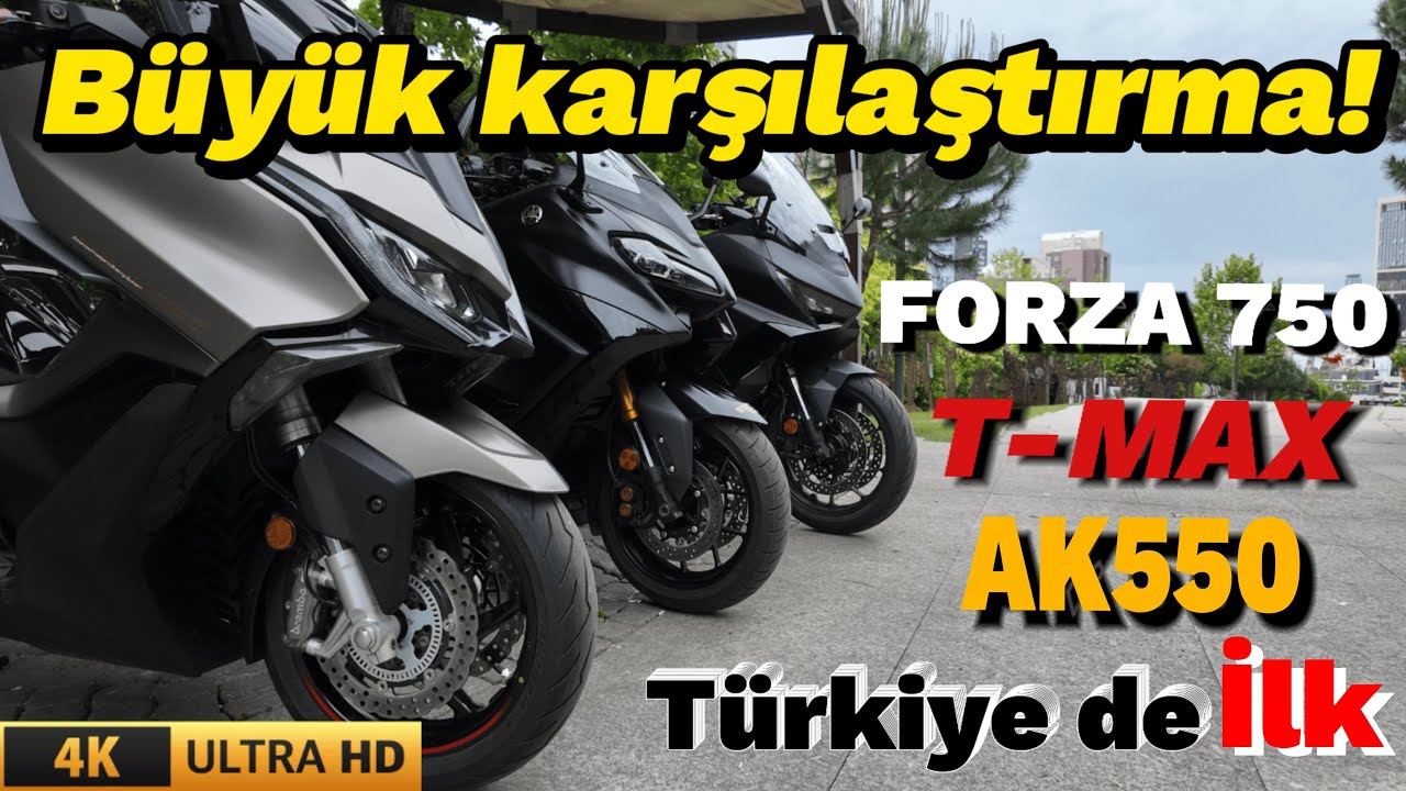 Honda Forza 750 Yamaha T-Max 560 Kymco Ak550 Premium Karşılaştırma, Detaylı inceleme 