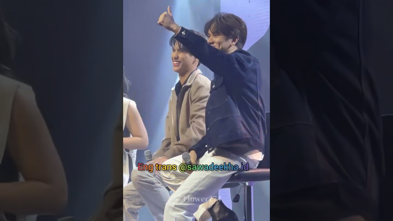 Fanboy scream to Ohm but Nanon Answer his scream 😂#OhmNanonFMinManila2023
