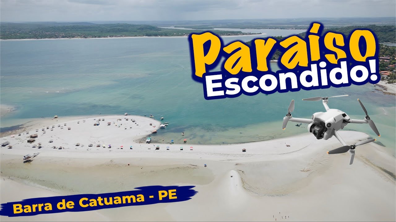 🏖️ Barra de Catuama é surreal! Imagens incríveis com DJI Mini 4 Pro | Pernambuco