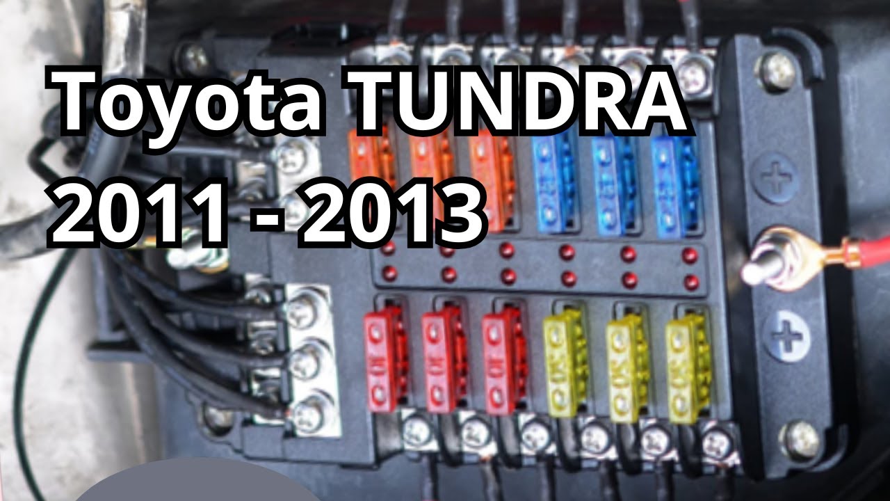 Fuse Box Diagram: Toyota TUNDRA 2011 - 2013. FuseFans.
