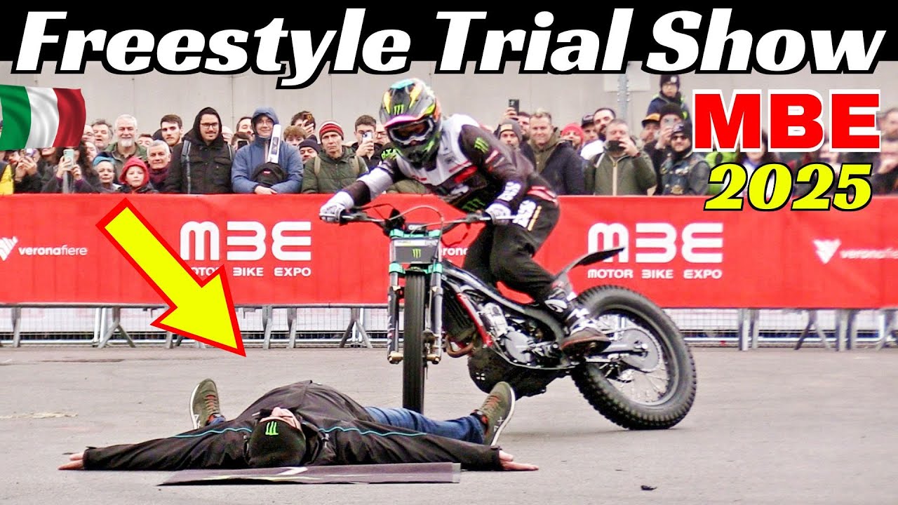 Freestyle Trial Show by Monster Energy - Circus Trial Tour at Motor Bike Expo [MBE] 2025 - Italy
