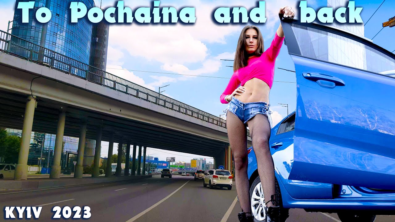 Relax city drive. Roads of Kyiv