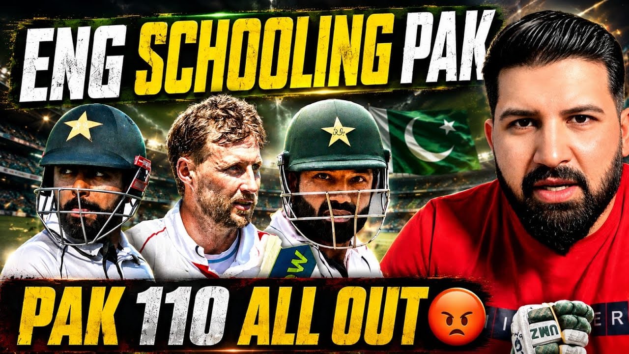 Pakistan 110 All Out vs England | SHAMEFUL Batting! England Continue Schooling Pakistan