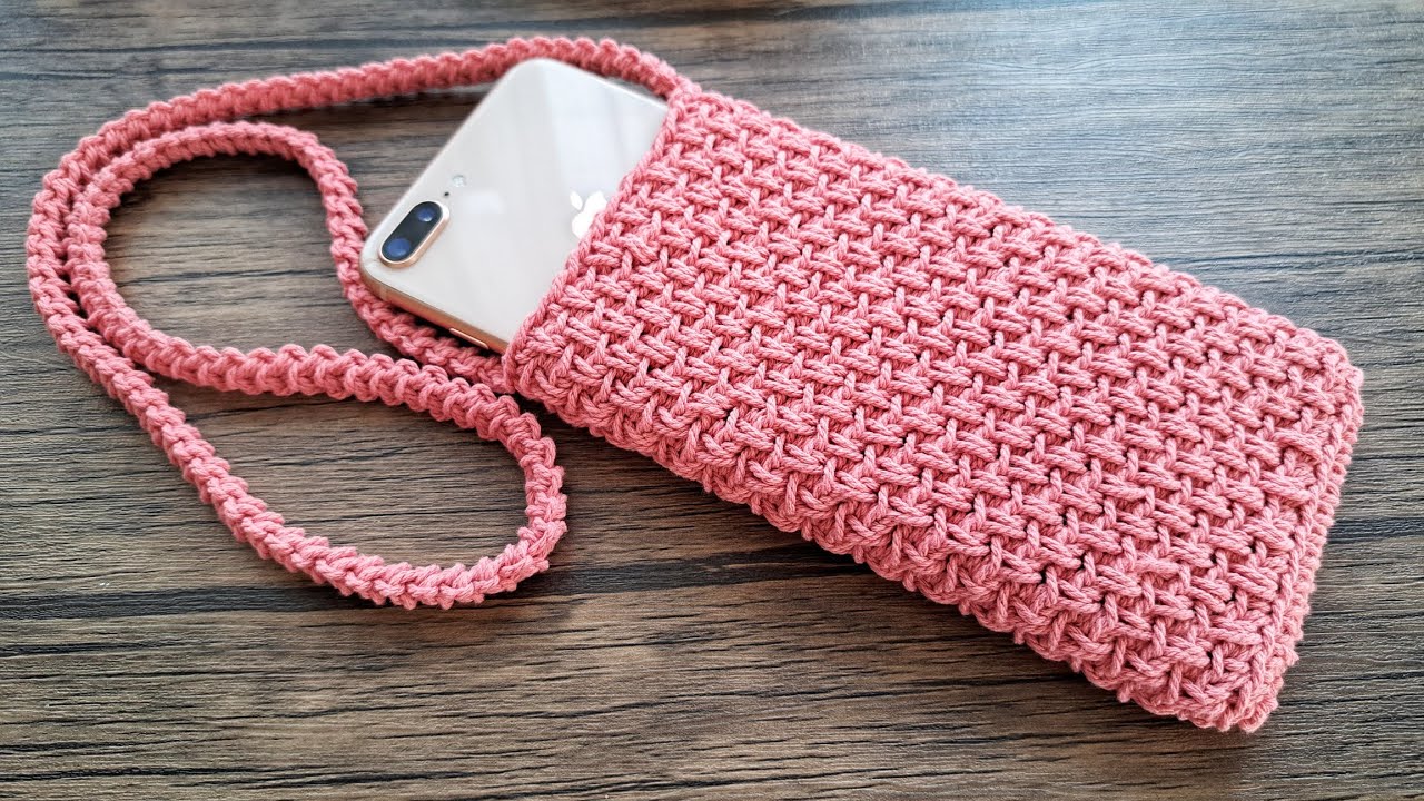 So Beautiful!!! Easy DIY Crochet Phone Bag Tutorial For Beginners Step By Step
