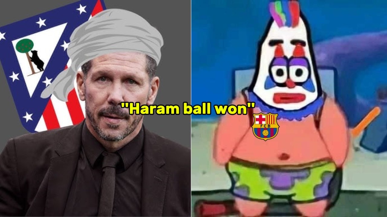 Atletico Madrid haram ball vs Barcelona 💔