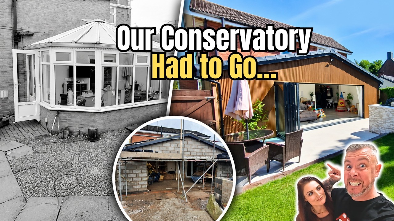 От зимнего сада до потрясающего результата! 🏡 Строительство полноценной одноэтажной пристройки (п...