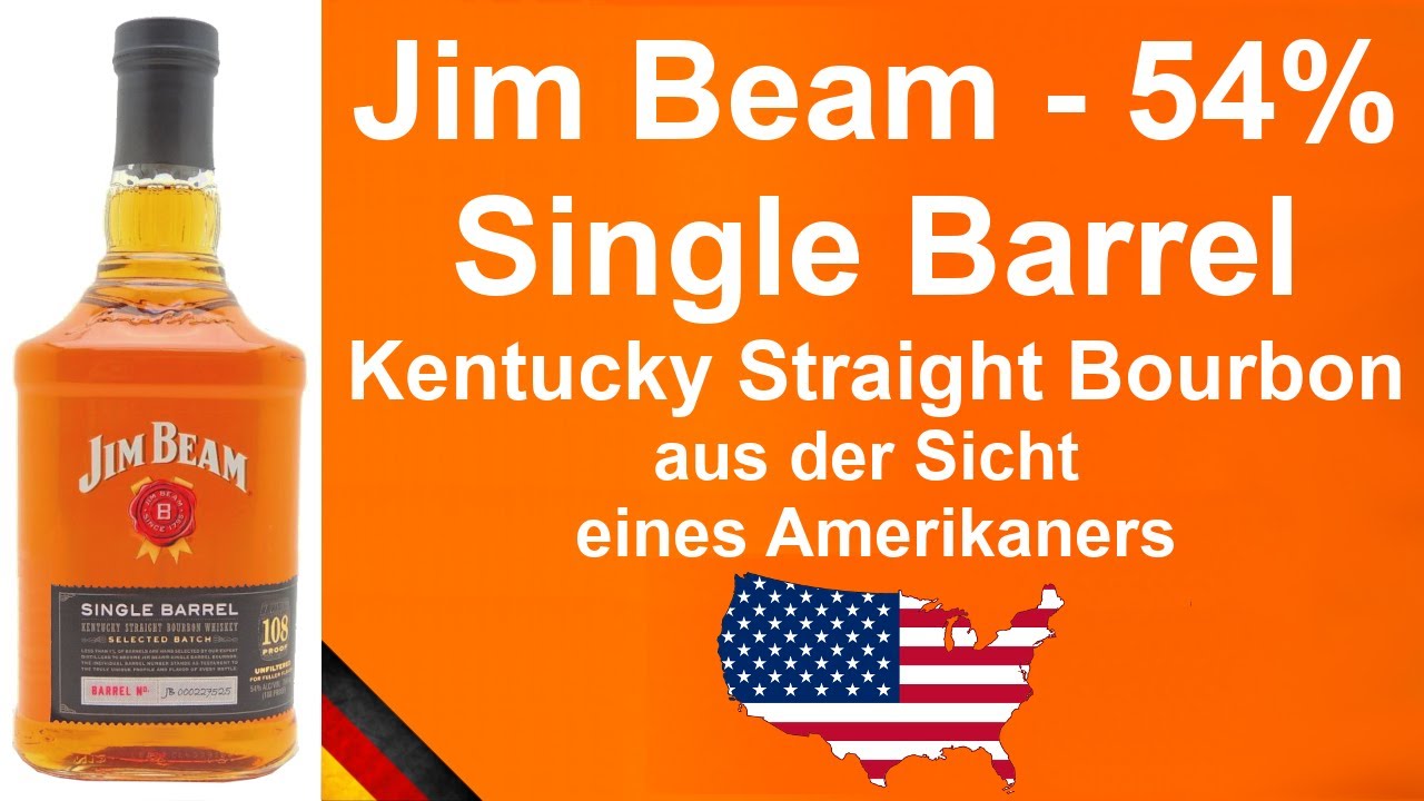 Jim Beam Single Barrel 108 Proof (54%) Kentucky Straight Bourbon Whiskey Verkostung von WhiskyJason