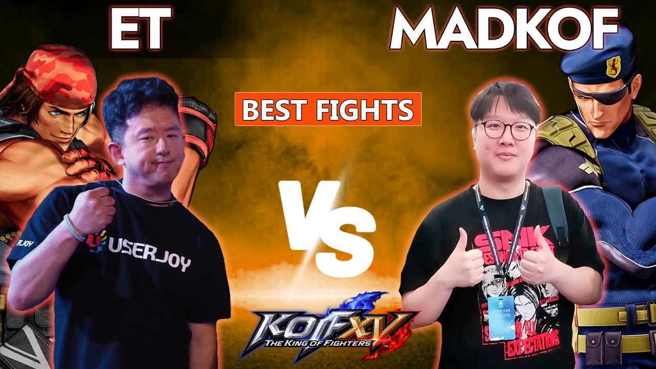 KOF XV 👽 ET (Ralf, Heidern, Isla) vs MADKOF (Rugal, Heidern, Goenitz)  Best Fights KOF15