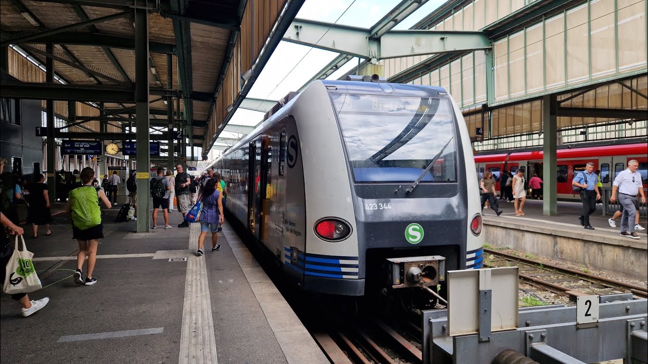 S-Bahn Stuttgart | Mitfahrt in der S6 von Weil der Stadt bis Stuttgart Hbf (hoch) in der BR 423