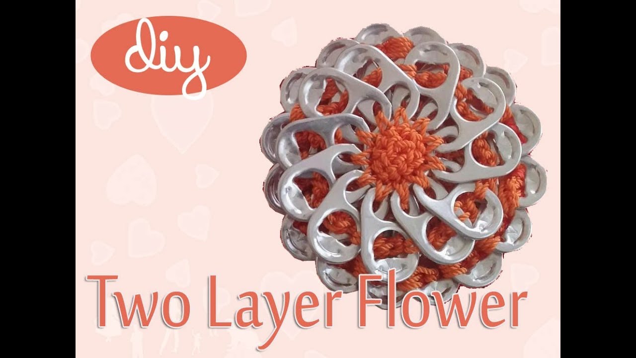 DIY: Two Layer Flower with #aluminum pop tabs