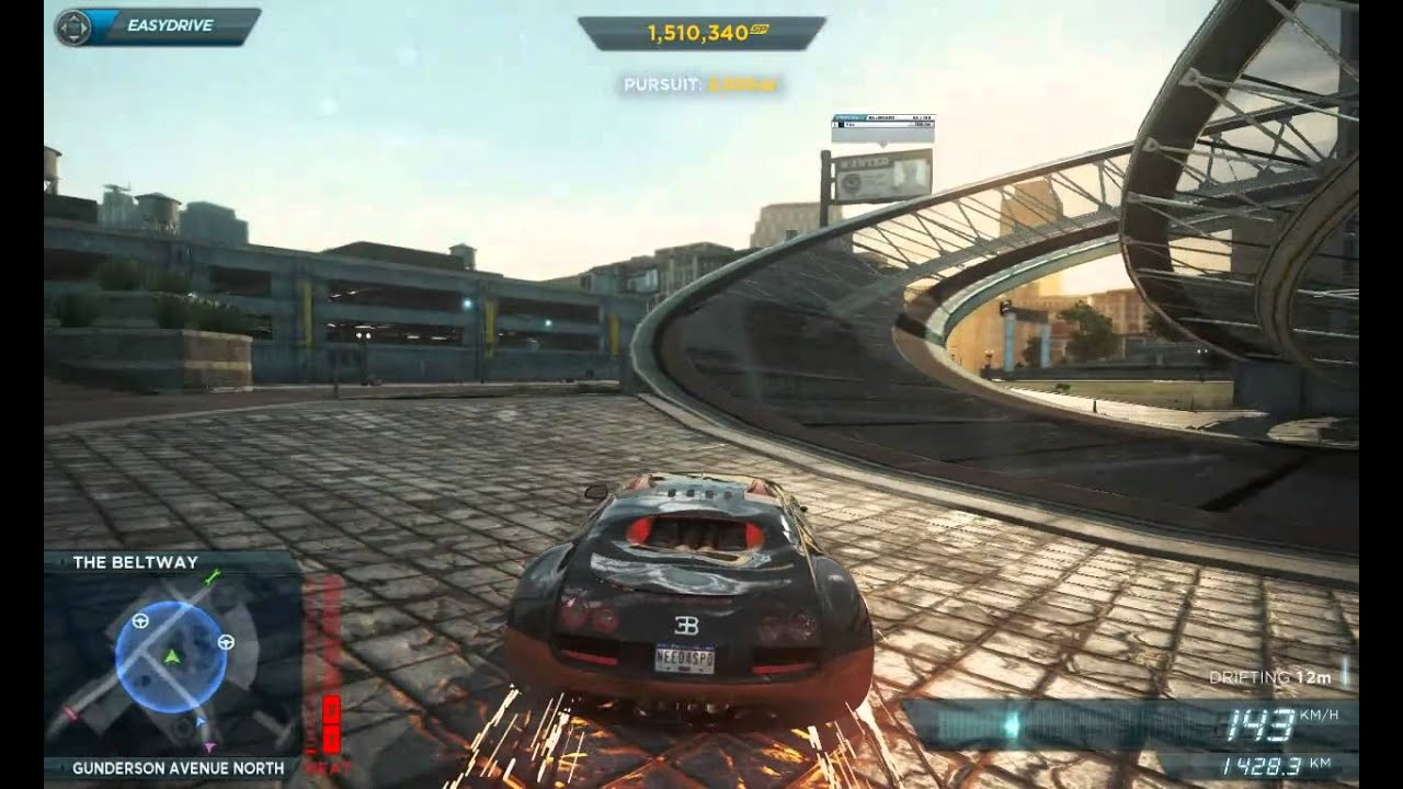The Maccabees - Unknown (NFS MW 2012 gameplay - Bugatti Veyron Sport)