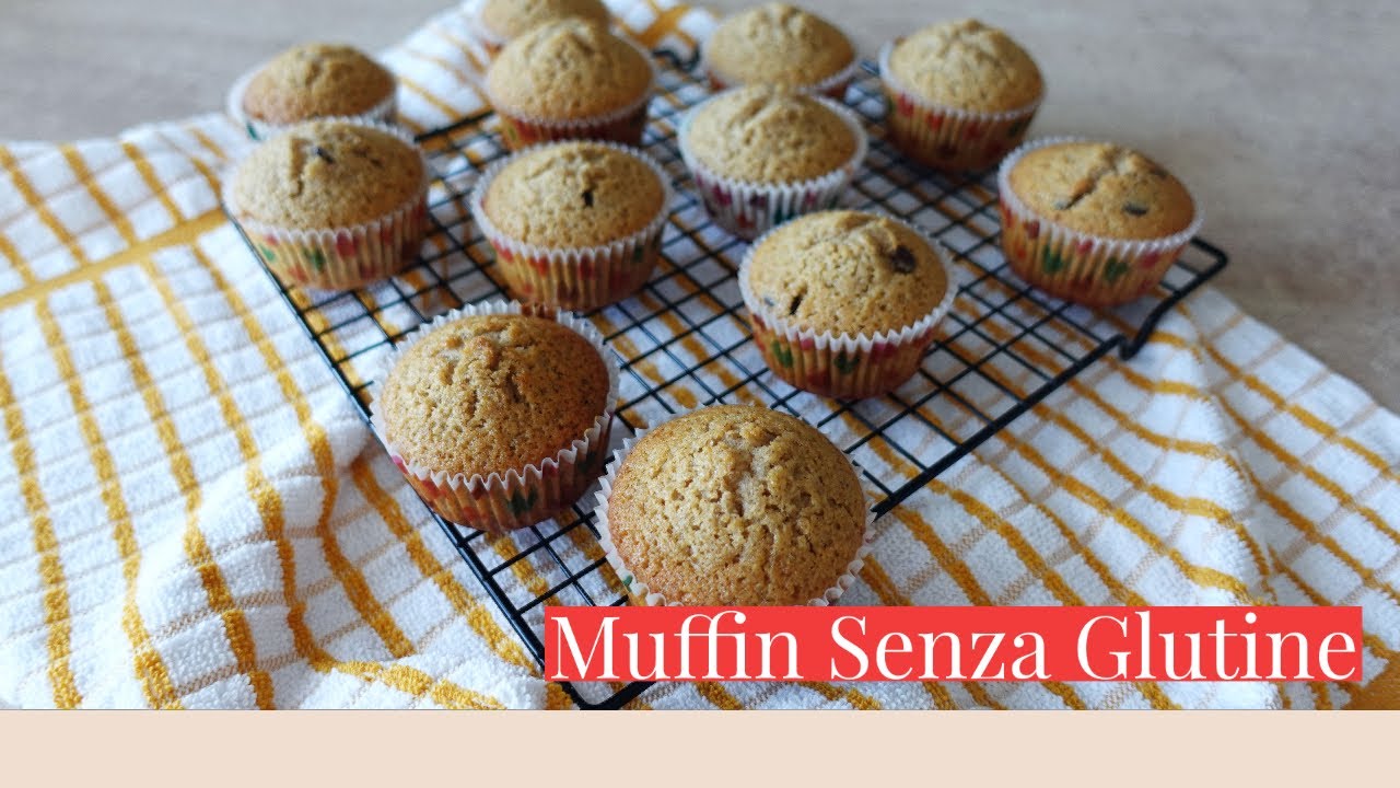 MUFFIN CON GOCCE DI CIOCCOLATO SENZA GLUTINE E LATTOSIO con Farine Naturali-Grano Saraceno