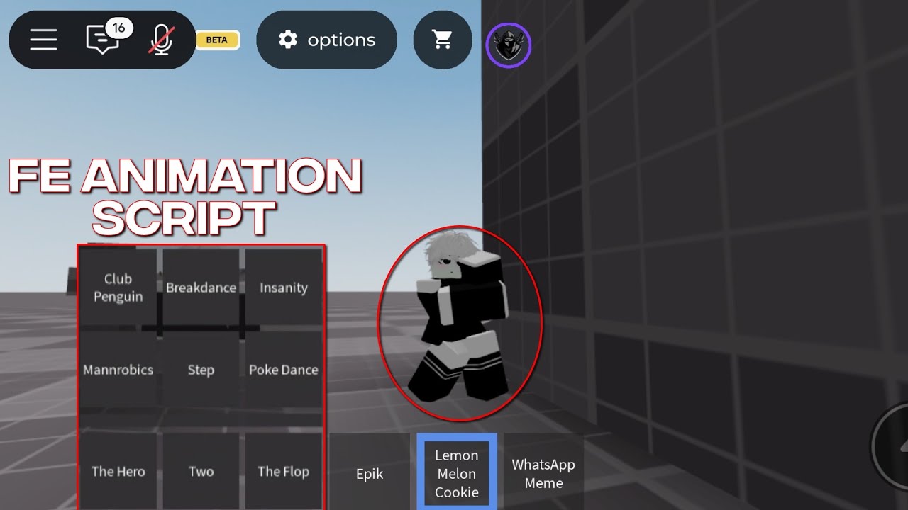 New FE Animation Script Roblox | 0:55 #roblox #script #coolkid