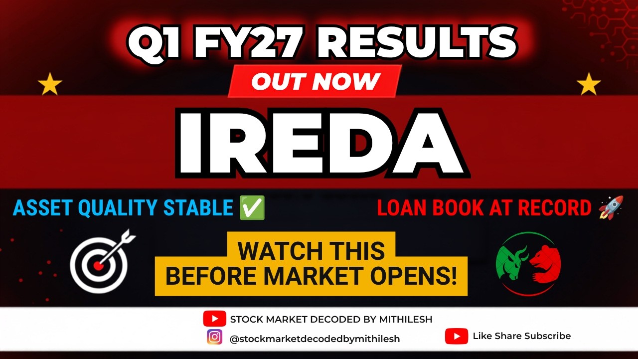 IREDA Q1 Results 2027 | IREDA Results Today | IREDA Share Latest News | IREDA Stock Latest News